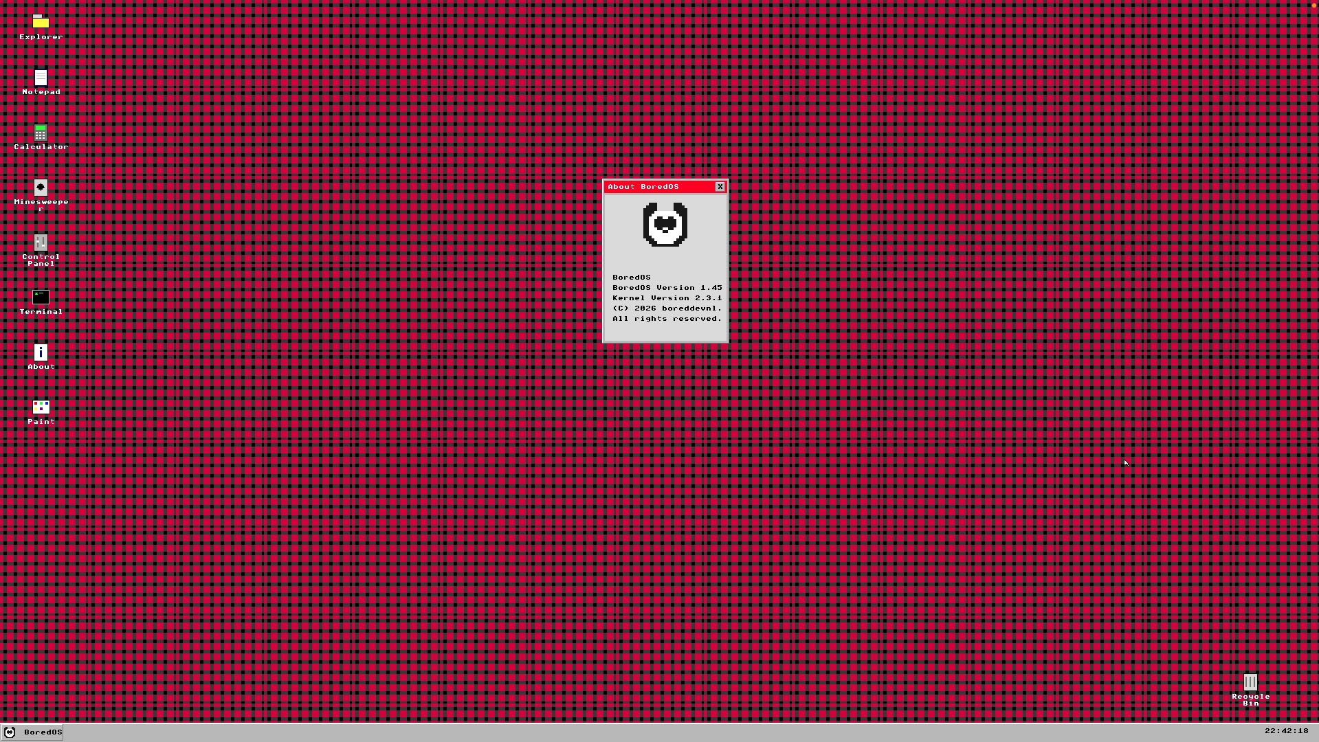 BoredOS Preview